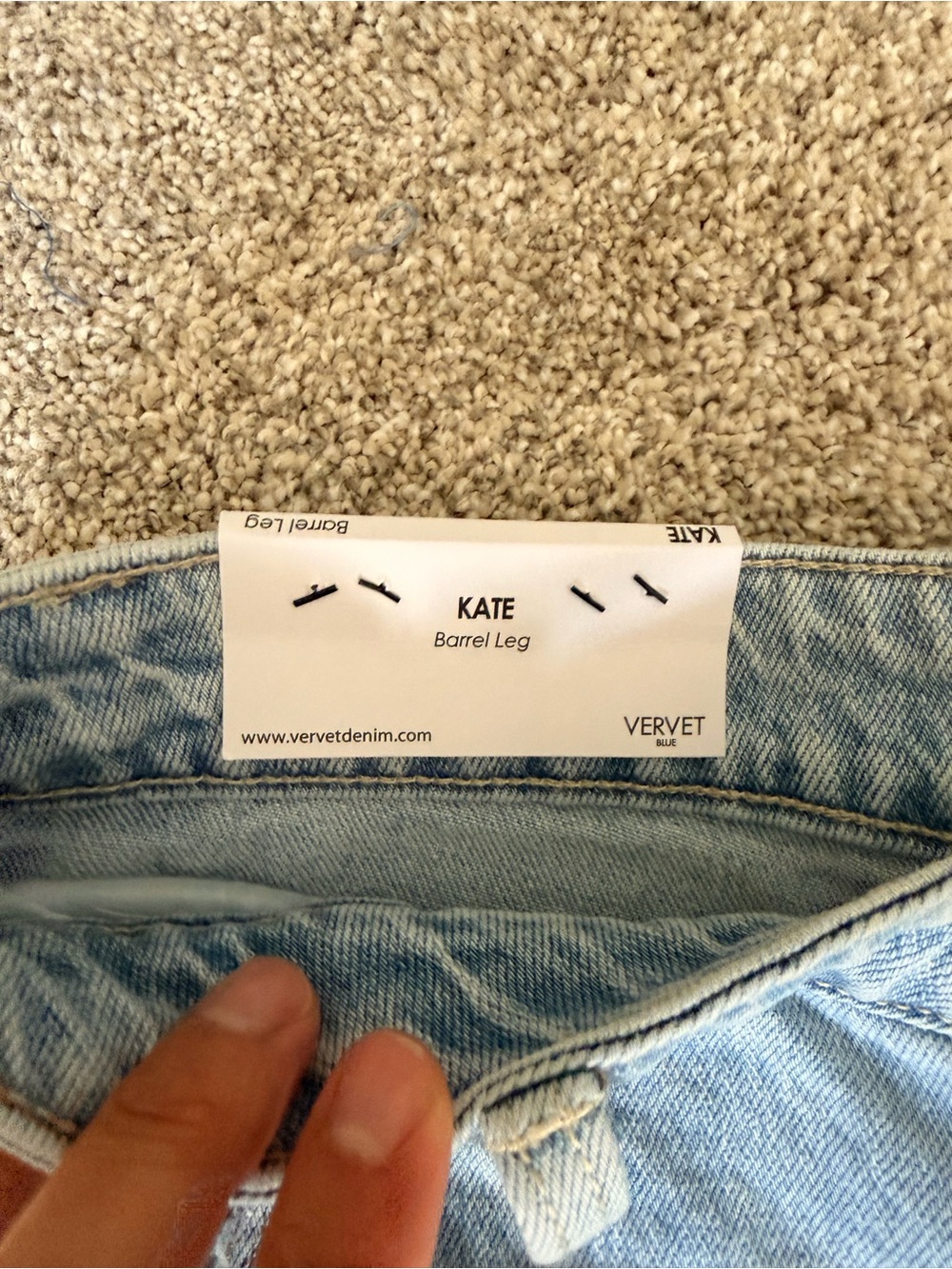 VERVET by Flying Monkey Light Wash Straight Leg Jeans - Picture 4 of 11